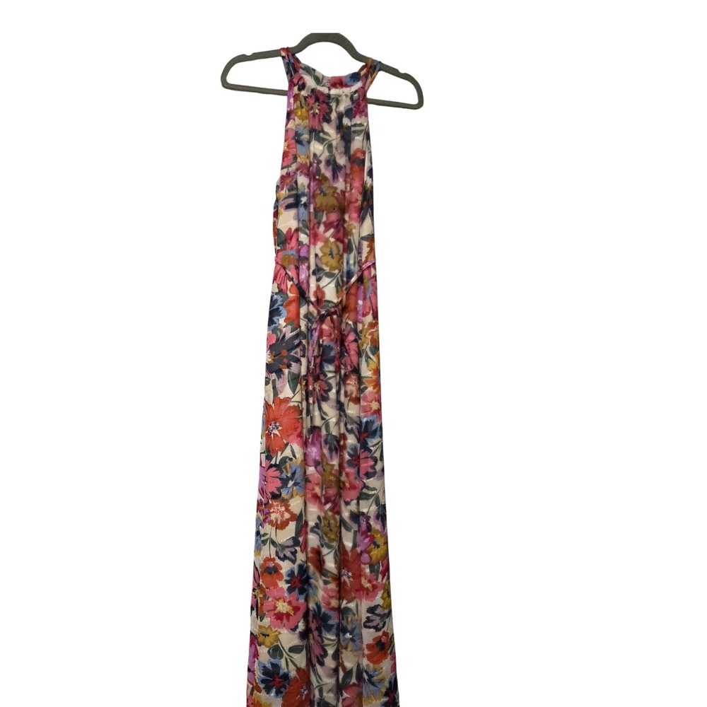 Floral Maxi Dress Halter Neck Pockets Sleeveless Summer Dress Ladies‎ 6